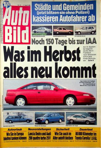 Deckblatt Auto Bild (16/1989)